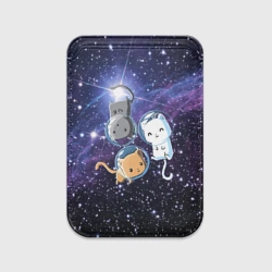 Картхолдер Magsafe магнитный Три котика в открытом космосе