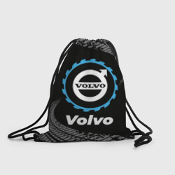 Рюкзак-мешок 3D Volvo в стиле Top Gear со следами шин на фоне