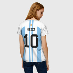 Женская футболка 3D Месси Аргентина ЧМ 2022 - фото 2