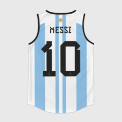 Мужская спортивная майка 3D Месси Аргентина ЧМ 2022