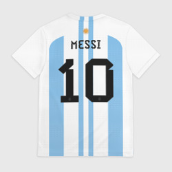 Мужская футболка 3D Месси Аргентина ЧМ 2022