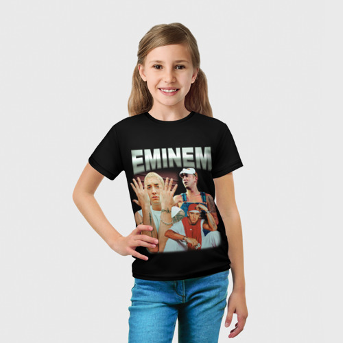 Детская футболка 3D Eminem Slim Shady, цвет 3D печать - фото 5