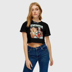 Женская футболка Crop-top 3D Eminem Slim Shady - фото 2