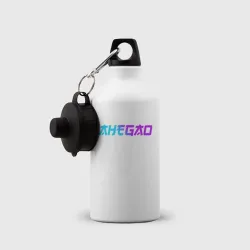 Бутылка спортивная Ахегао - неоновый логотип - фото 2