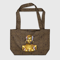 Пляжная сумка 3D Золотой бюст египетской принцессы