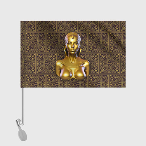 Флаг для автомобиля Золотой бюст египетской принцессы - фото 2