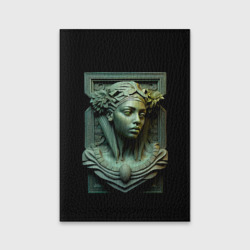Обложка для паспорта матовая кожа Нейросеть - барельеф античной девушки