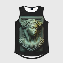 Мужская спортивная майка 3D Нейросеть - барельеф античной девушки