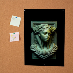 Постер Нейросеть - барельеф античной девушки - фото 2