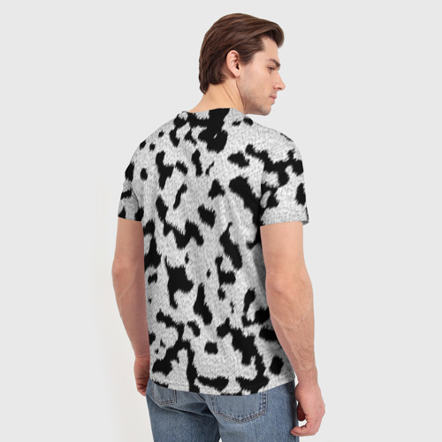 Мужская футболка 3D Далматин - текстура, цвет 3D печать - фото 4