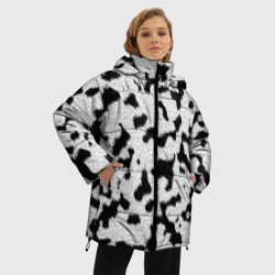 Женская зимняя куртка Oversize Далматин - текстура - фото 2