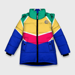 Зимняя куртка для девочек 3D Firm ретро раскраска