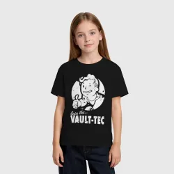 Детская футболка хлопок Vault boy - join the Vault tec - фото 2
