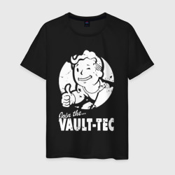 Мужская футболка хлопок Vault boy - join the Vault tec