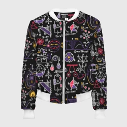 Женский бомбер 3D Шпаргалка по физике на доске