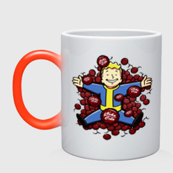 Кружка хамелеон Vault boy caps