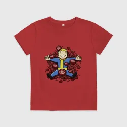 Детская футболка хлопок Vault boy caps