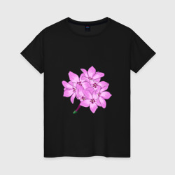 Букет флоксов – Женская футболка хлопок с принтом купить со скидкой в -20%