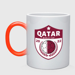 Кружка хамелеон Qatar - World Cup