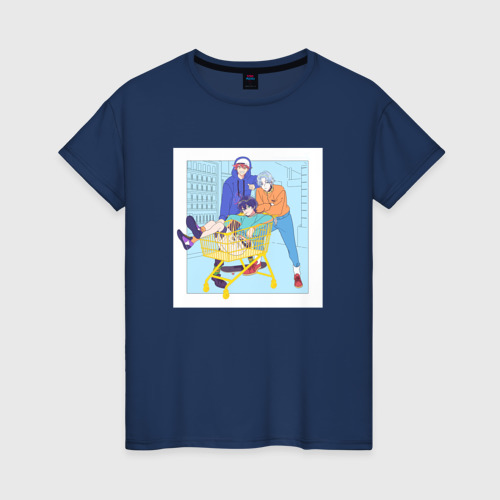 Женская футболка хлопок Айносукэ Ланга и Рэки
