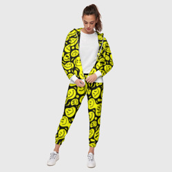 Женский костюм 3D Кислотный желтый смайлик паттерн жидкий - фото 2