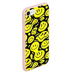 Чехол для iPhone 7/8 матовый Кислотный желтый смайлик - фото 2