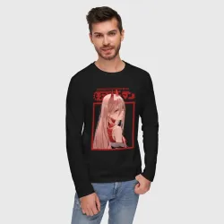 Мужской лонгслив хлопок Человек бензопила Пауэр girl - фото 2