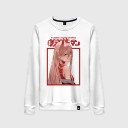 Женский свитшот хлопок Человек бензопила Пауэр girl