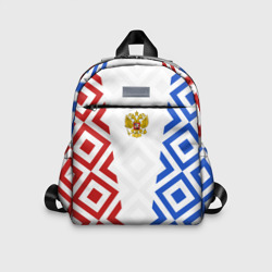 Детский рюкзак 3D Russia sport ромбы и герб