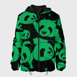 Мужская куртка 3D Panda green pattern