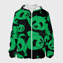 Мужская куртка 3D Panda green pattern