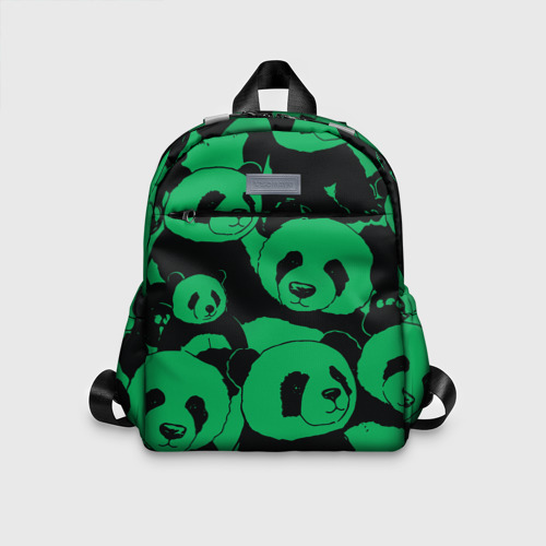 Детский рюкзак 3D Panda green pattern