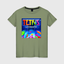Женская футболка хлопок Tetris Ultimate