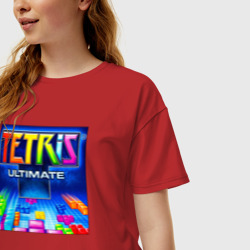 Женская футболка хлопок Oversize Tetris Ultimate - фото 2