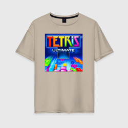 Женская футболка хлопок Oversize Tetris Ultimate