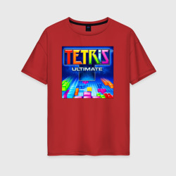 Женская футболка хлопок Oversize Tetris Ultimate