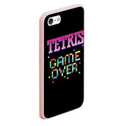 Чехол для iPhone 5/5S матовый Tetris - Game Over - фото 2