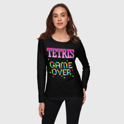 Женский лонгслив 3D Tetris - Game Over - фото 2