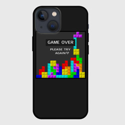 Чехол для iPhone 13 mini Тетрис - Game Over