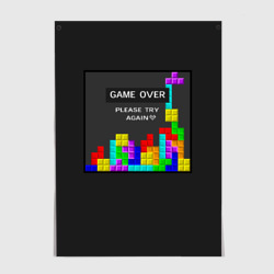 Постер Тетрис - Game Over