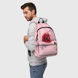 Рюкзак 3D Цветущая вишня с иероглифом cакура - фото 2