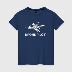 Женская футболка хлопок Drone's pilot