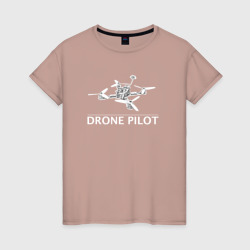 Женская футболка хлопок Drone's pilot