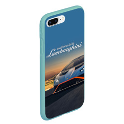 Чехол для iPhone 7Plus/8 Plus матовый Lamborghini Huracan STO - car racing - фото 2