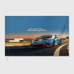 Флаг 3D Lamborghini Huracan STO - car racing