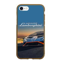 Чехол на Айфон 7/8 Lamborghini Huracan STO - car racing