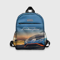 Детский рюкзак 3D Lamborghini Huracan STO - car racing