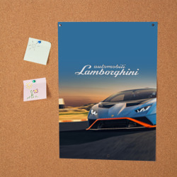 Постер Lamborghini Huracan STO - car racing - фото 2