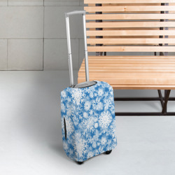 Чехол для чемодана 3D Снежинки паттерн - фото 2