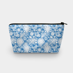 Косметичка 3D Снежинки паттерн